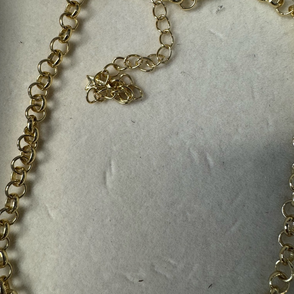Kirks Folly Gold Sailor Clasp 18” Rolo chain Necklace - Picture 3 of 4
